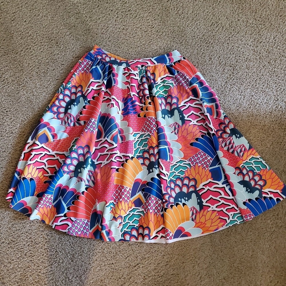 Colorful a-line skirt